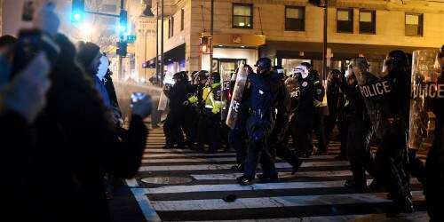 Imágenes exclusivas de los estragos en la capital federal por jura de Trump