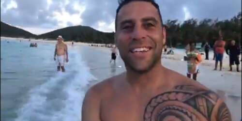 Boricua rescata a turista en playa Flamenco (video)