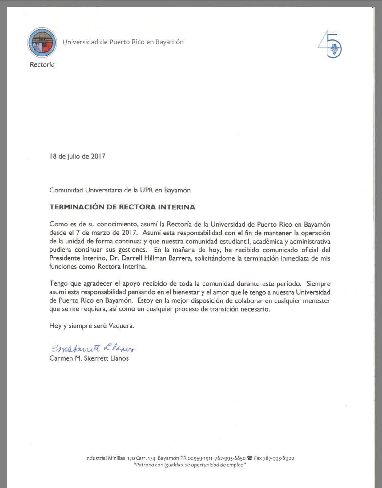 Presidente interino de la UPR descabeza rectorías (galería)