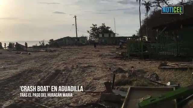 Así quedó la playa Crashboat en Aguadilla