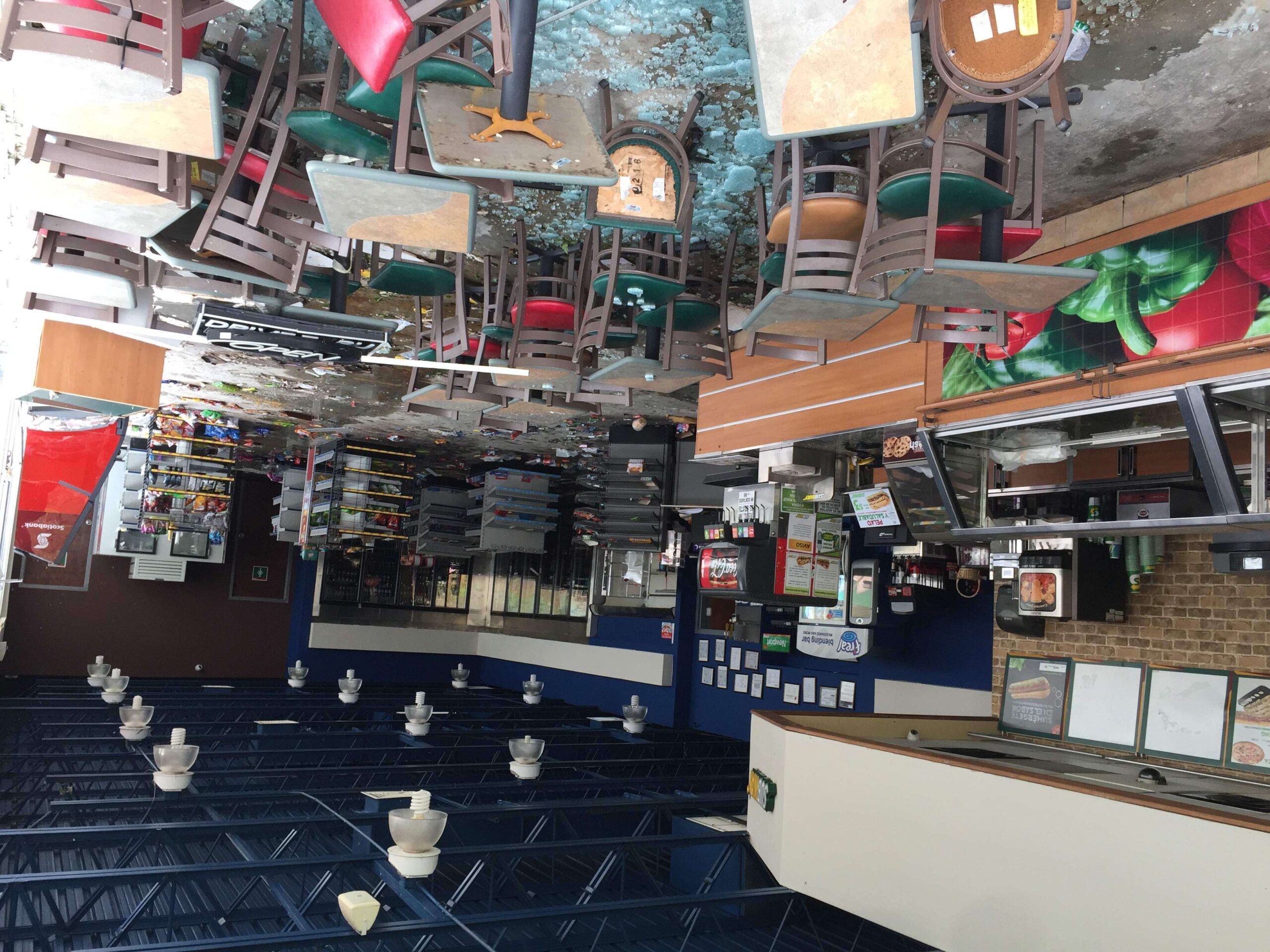 Daños del huracán María en Naranjito