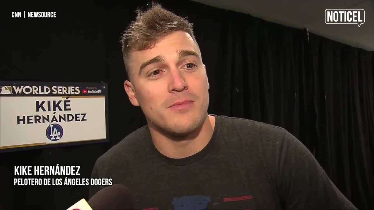 Kike Hernández takes his family to the World Series