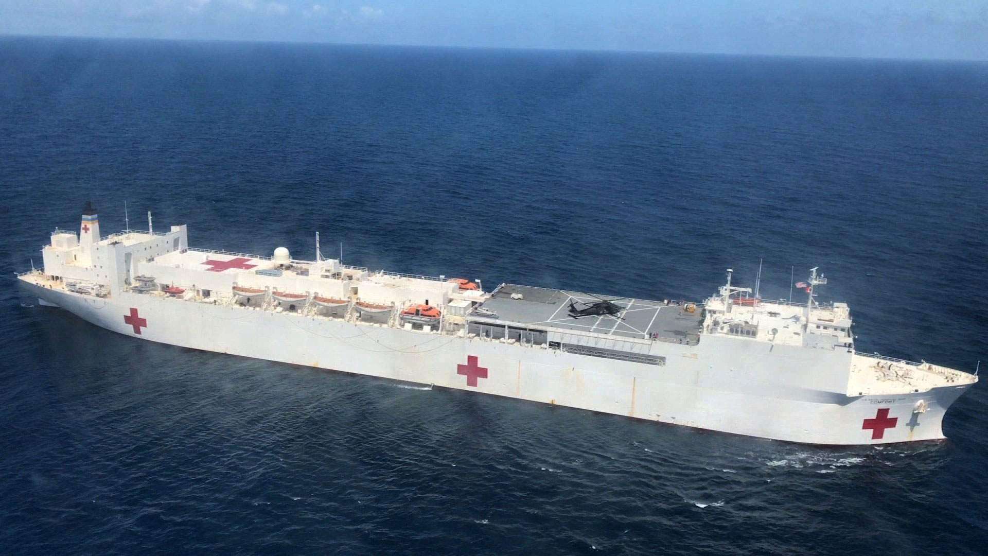 USNS Comfort se despide de Puerto Rico