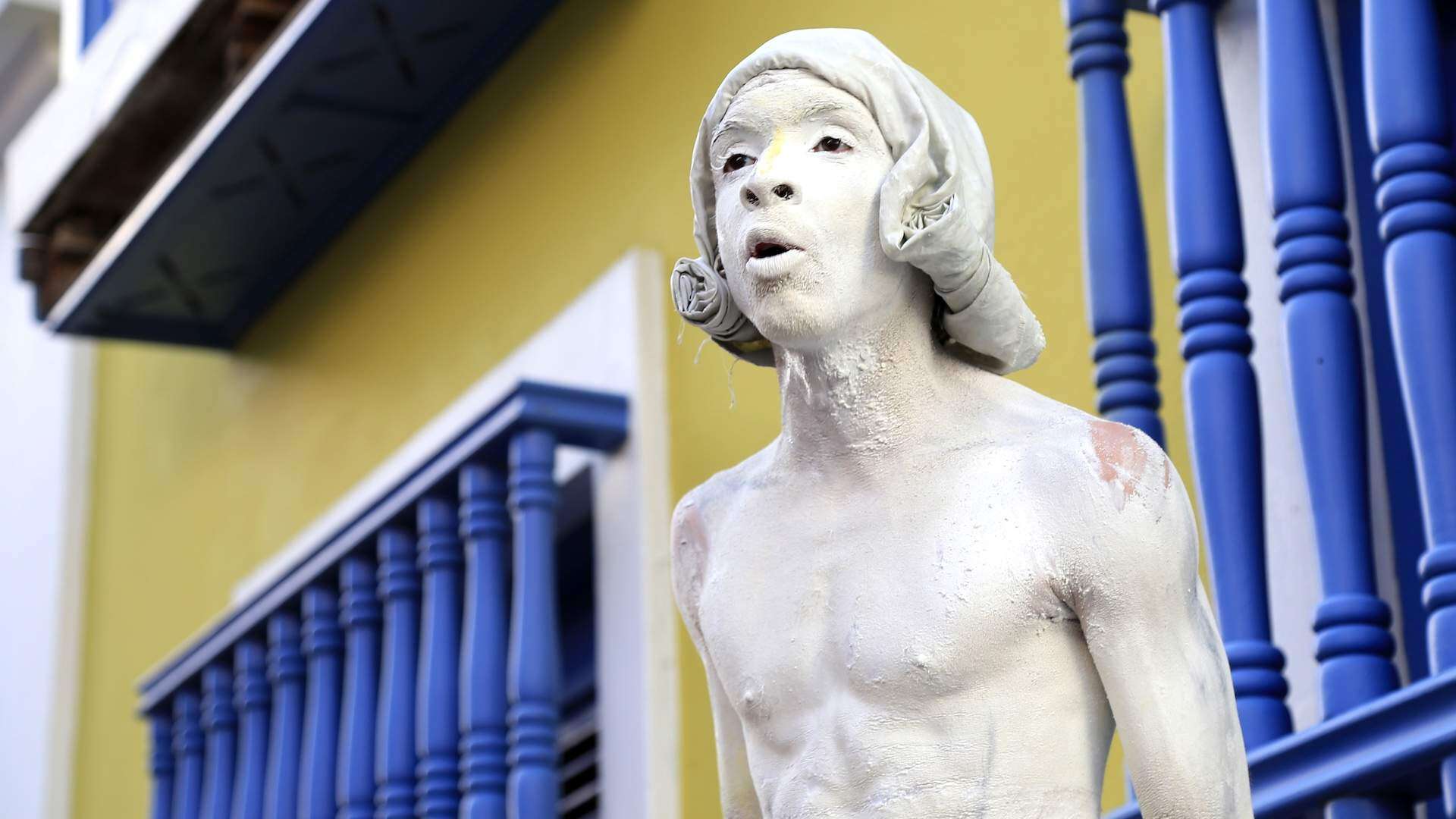 Vuelve la estatua viviente del Viejo San Juan