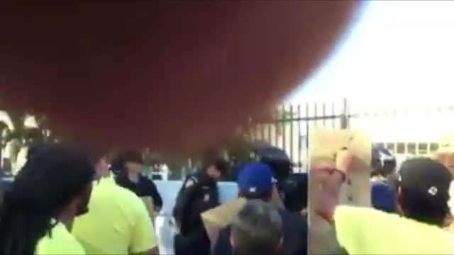 Manifestación de maestros termina en violencia