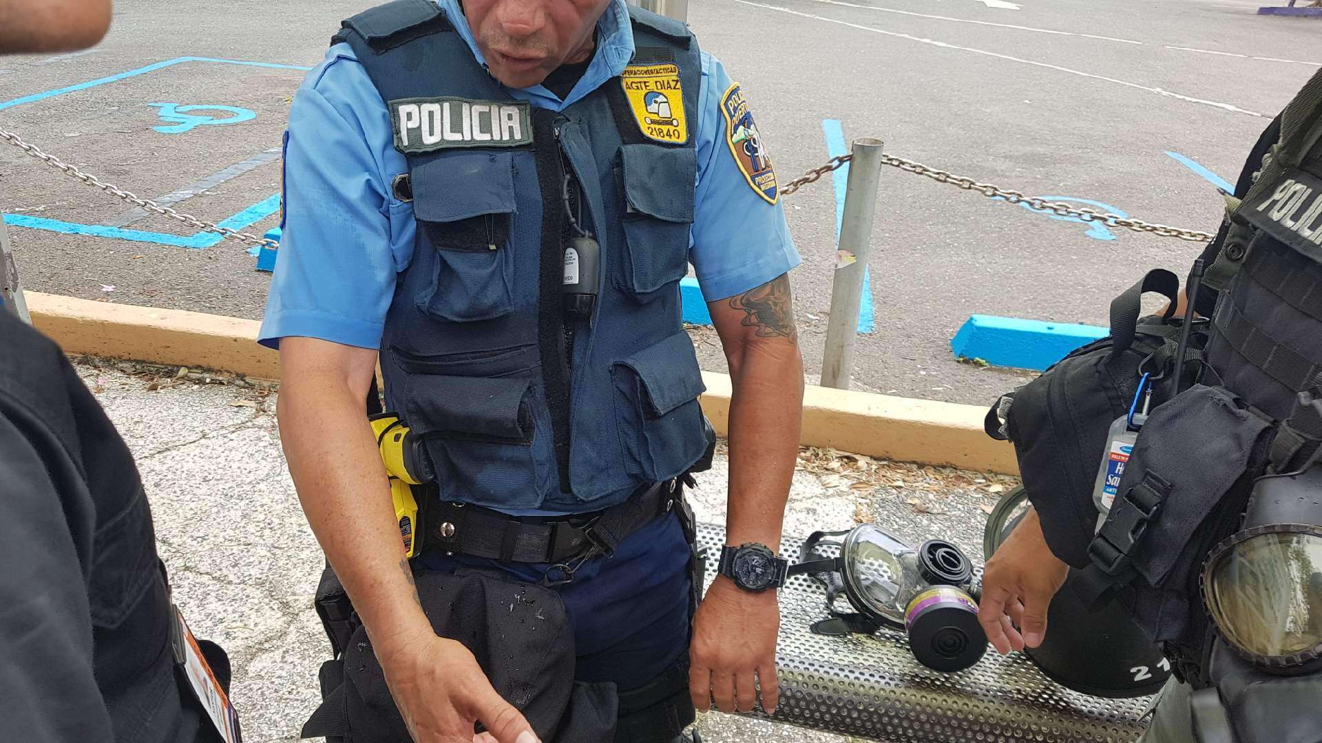 Gobernador desconoce estado de agente lesionado con material corrosivo