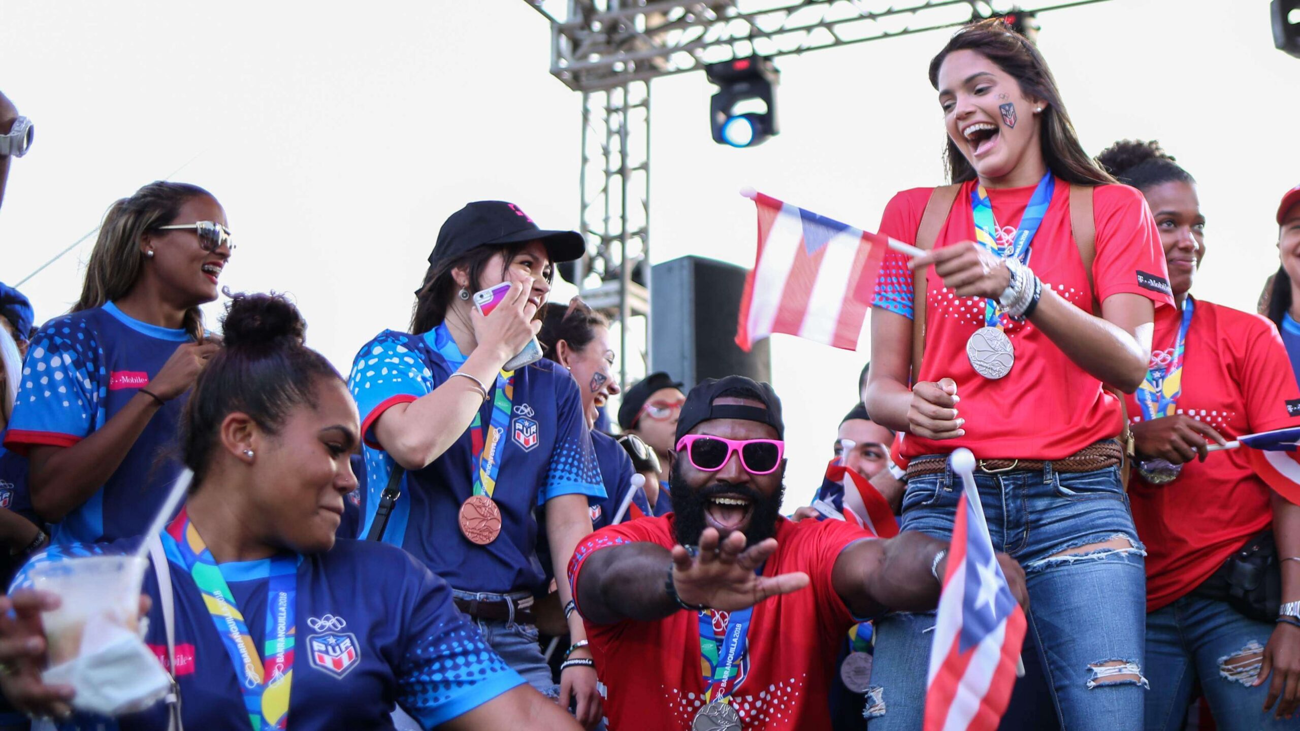 Atletas boricuas celebran por todo lo alto sus logros en Barranquilla