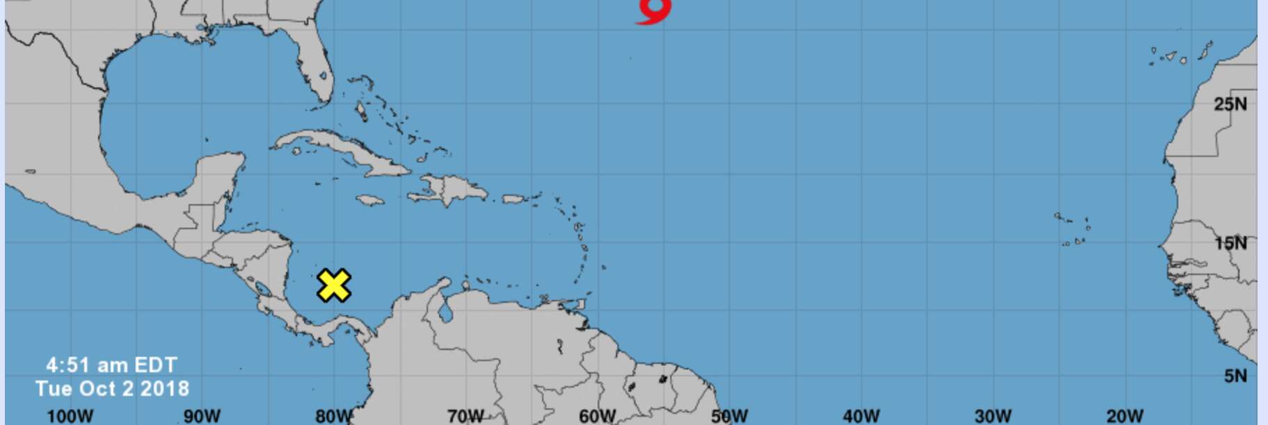 Un sistema tiene 80% de desarrollo ciclónico