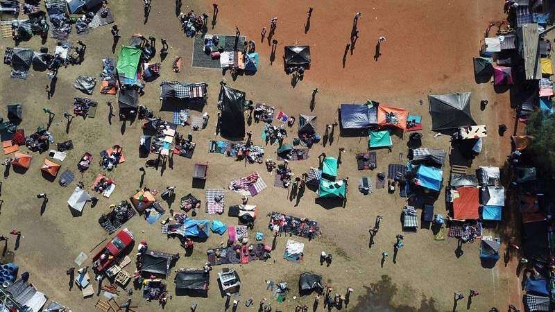 Indecisos los emigrantes de la caravana sobre su futuro