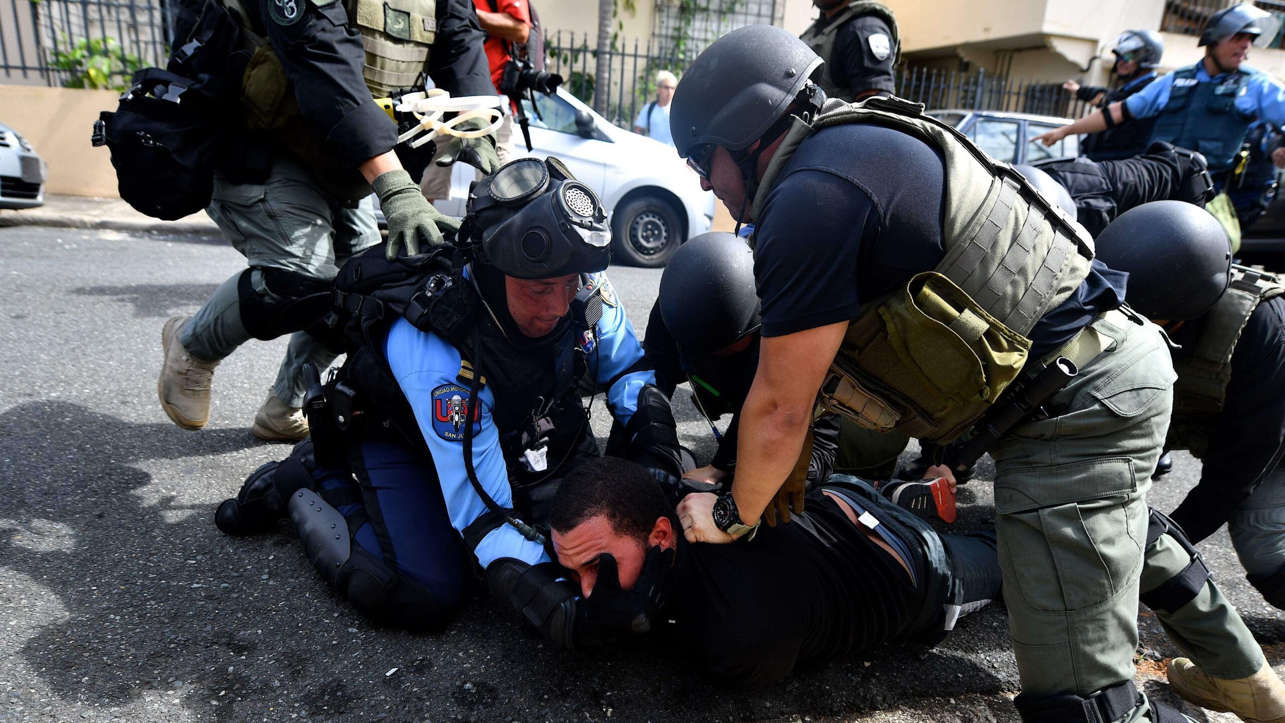 Agresiones que todo el mundo vio, pero la Policía escondió