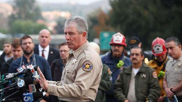 La escena de un tiroteo en California