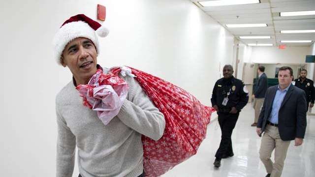Obama adelanta la Navidad para niños enfermos