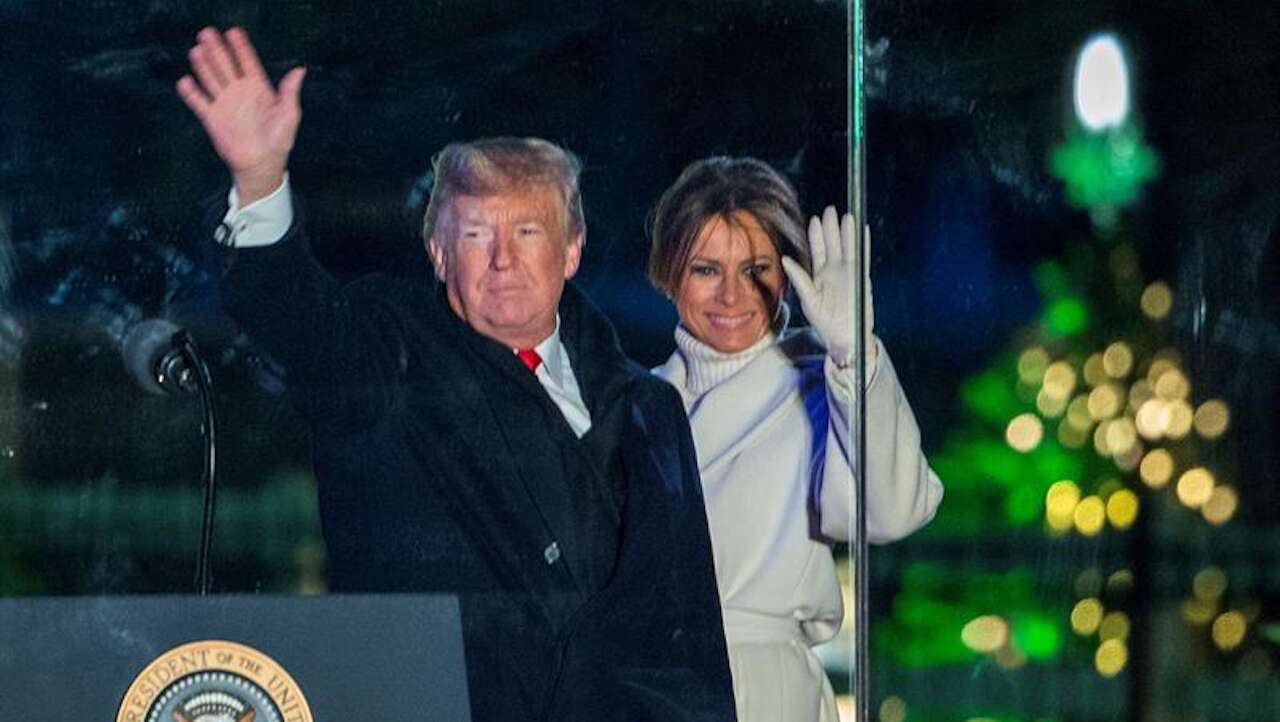 Visita sorpresa de los Trump a las tropas en Irak