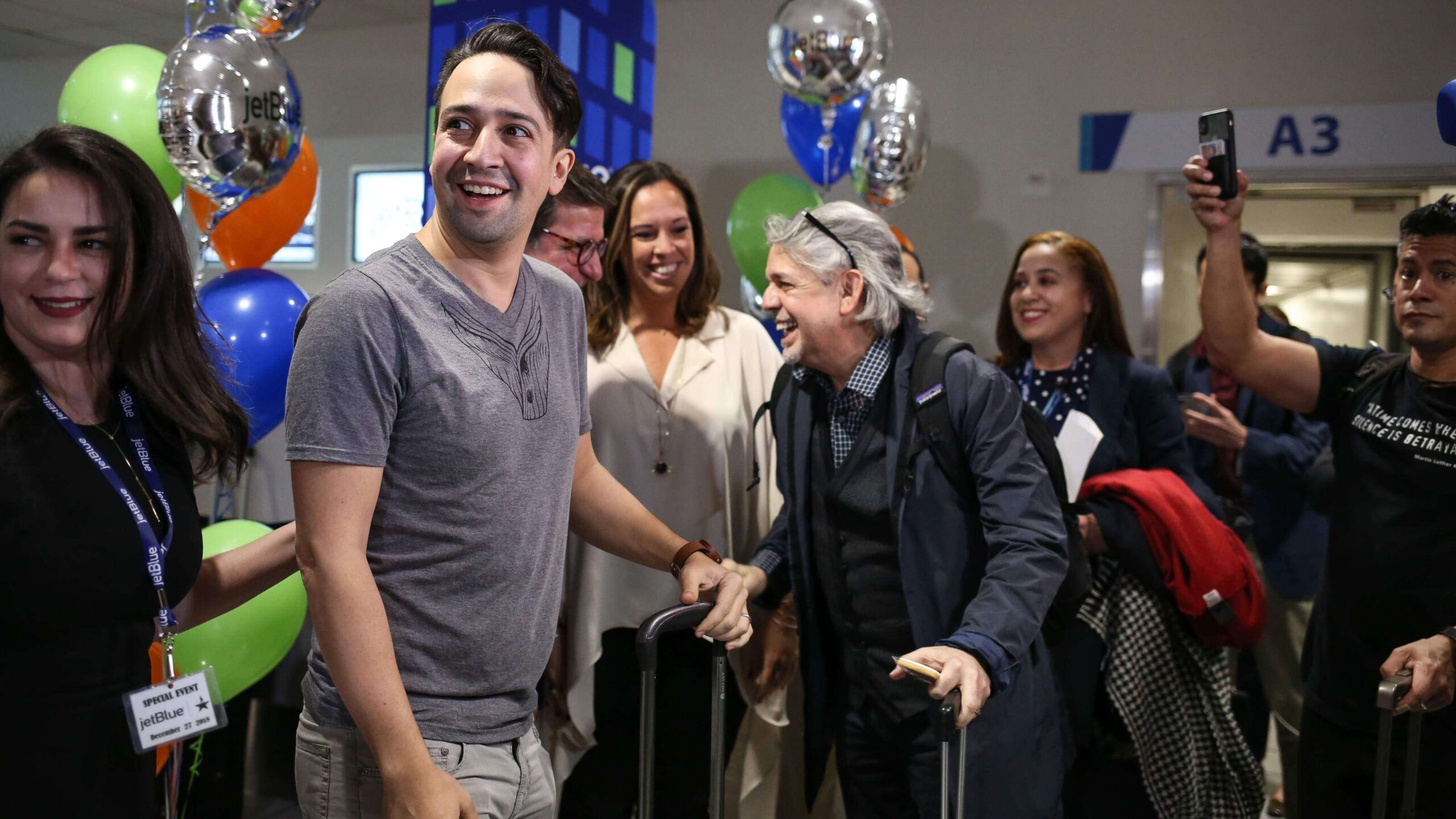 Lin Manuel llega a Puerto Rico