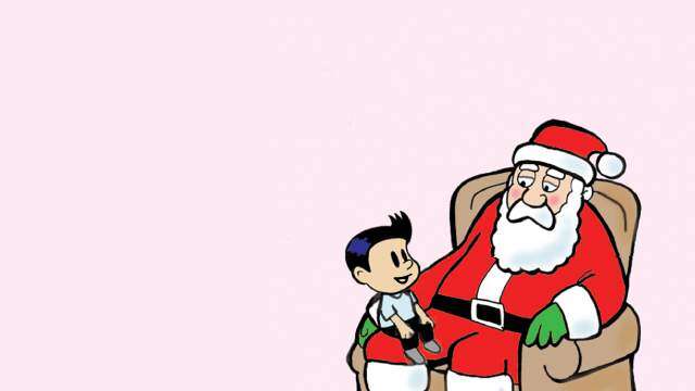 Santa Claus se deprime con las preguntas de Pepito
