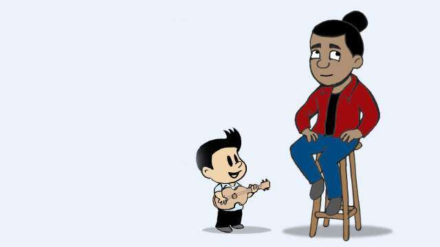 Pepito intenta cantar con Ozuna