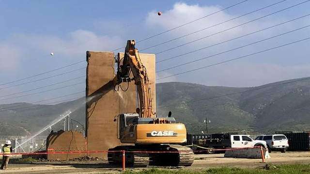 Inicia instalación de barrera entre EE.UU. y México