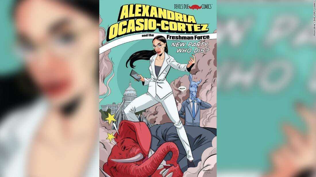 Convierten a Alexandria Ocasio Cortez en superheroína de historietas