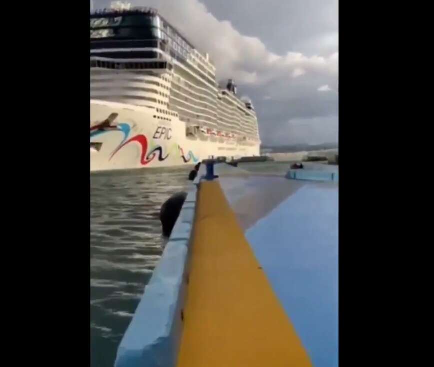 Crucero que chocó con puerto se quedará hasta el jueves