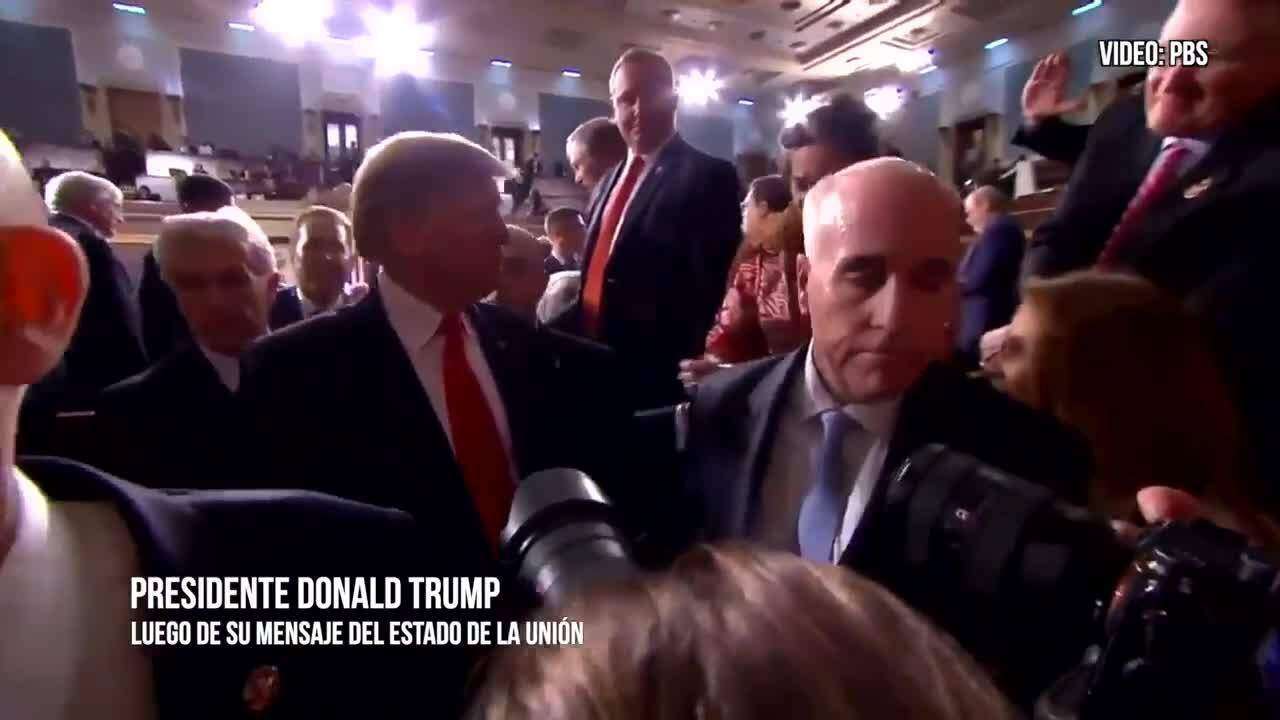 Así fue el momento que Trump ignoró a JGo en el mensaje de estado