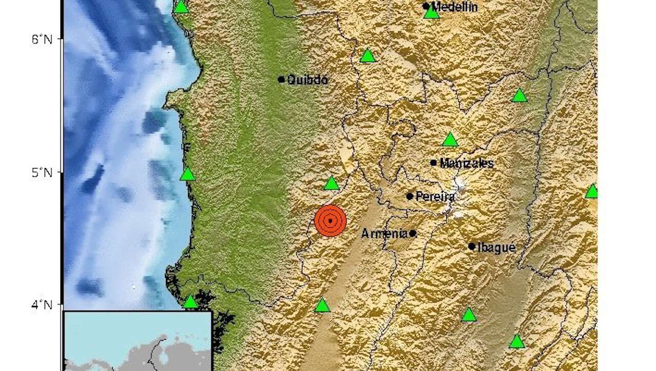 Sismo de magnitud 6 sacude a varias ciudades de Colombia