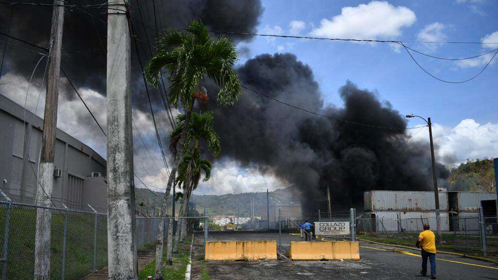 Se incendia planta Eco Green en Juncos