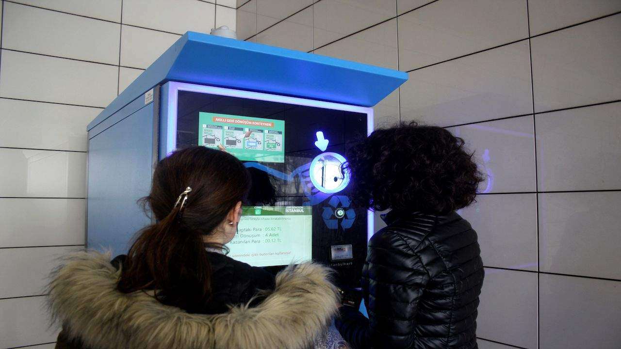 Transporte a cambio de plástico