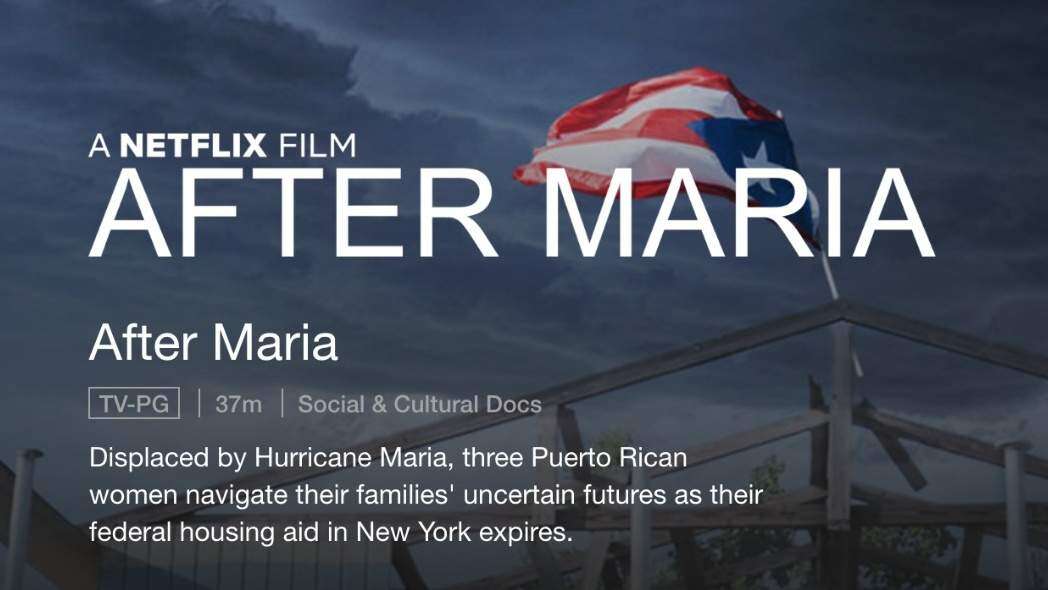 Netflix estrenará documental ‘After María’