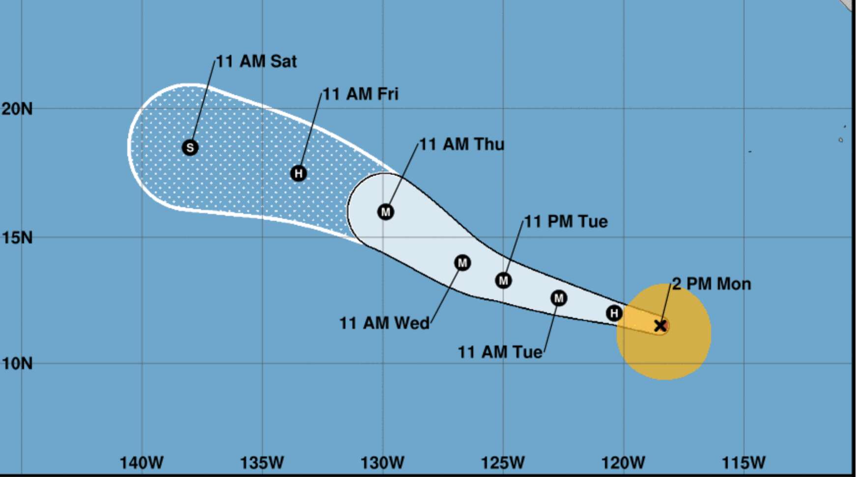 Se espera rápida intensificación del huracán Bárbara