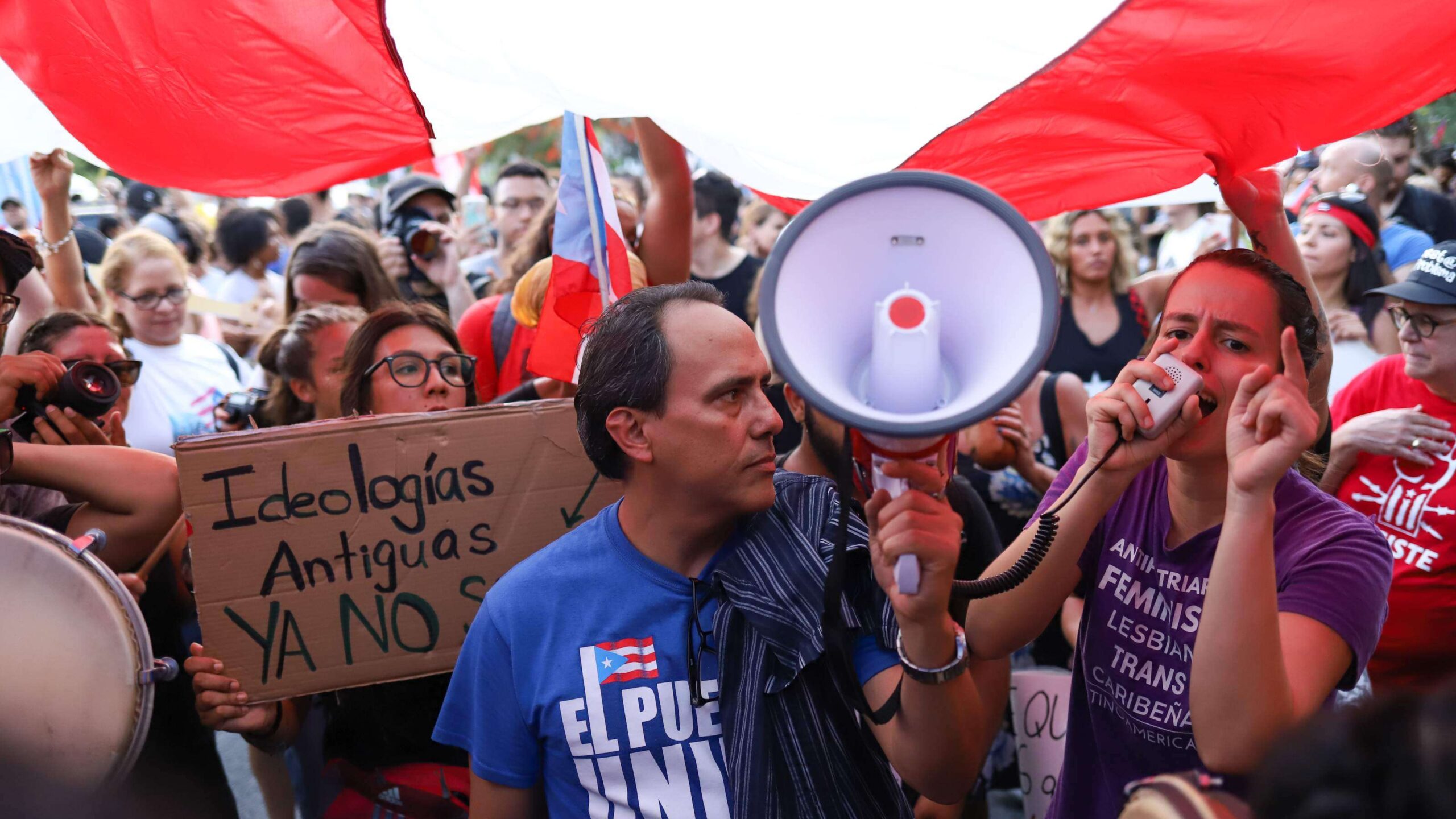 Así transcurrió la protesta contra Wanda Vázquez
