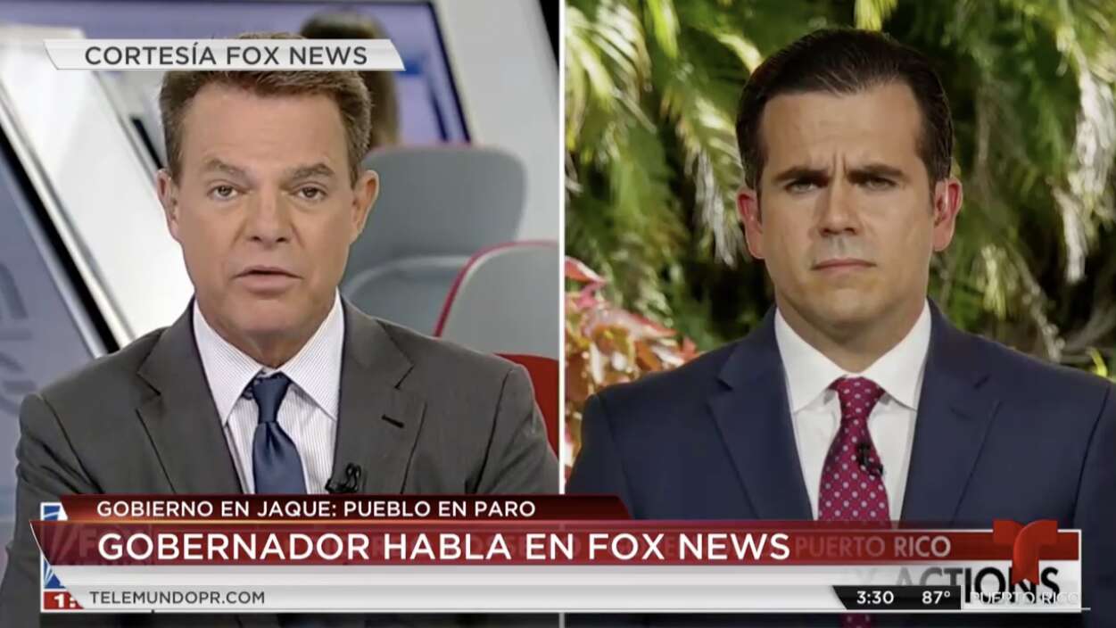 Los peores momento de Rosselló en la entrevista de Fox News
