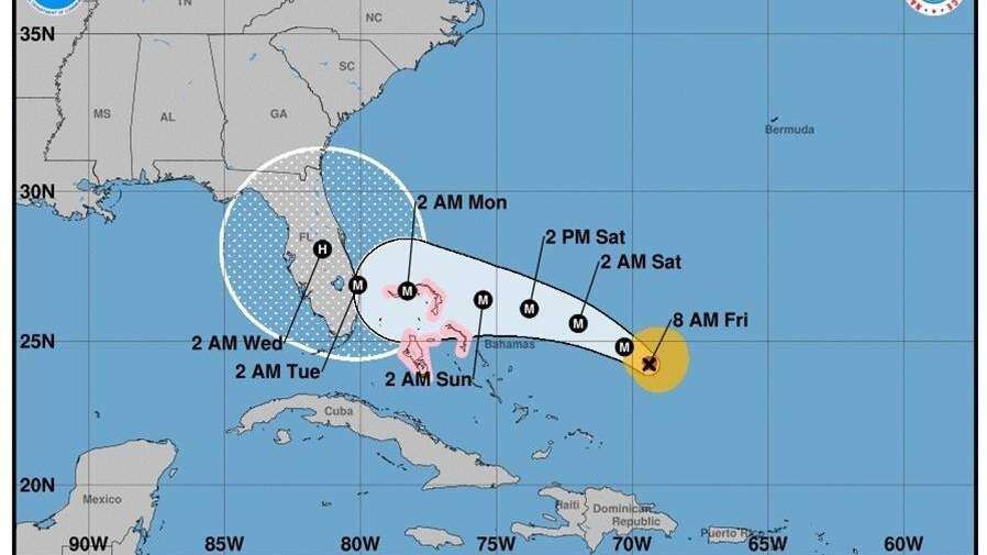 Dorian podría llegar a Florida como huracán categoría 4