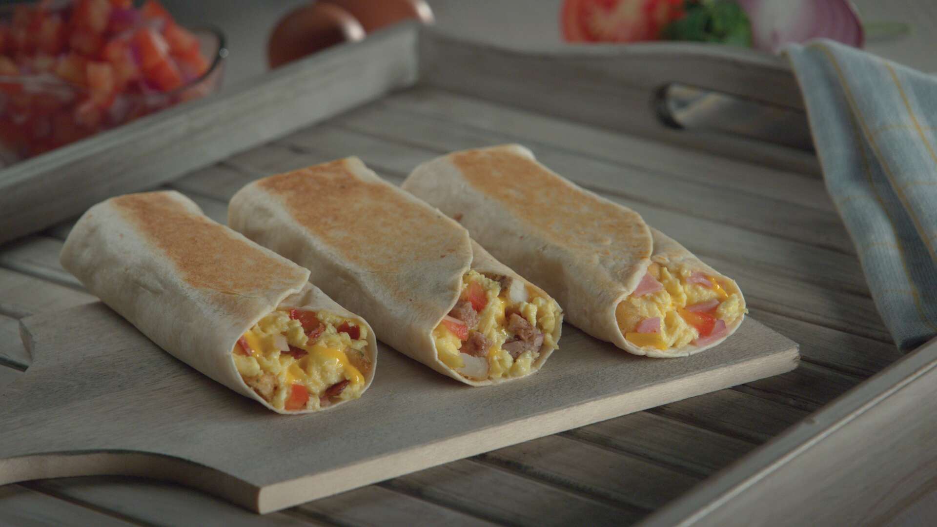 Desayuno fresco con el nuevo Burrito a.m.