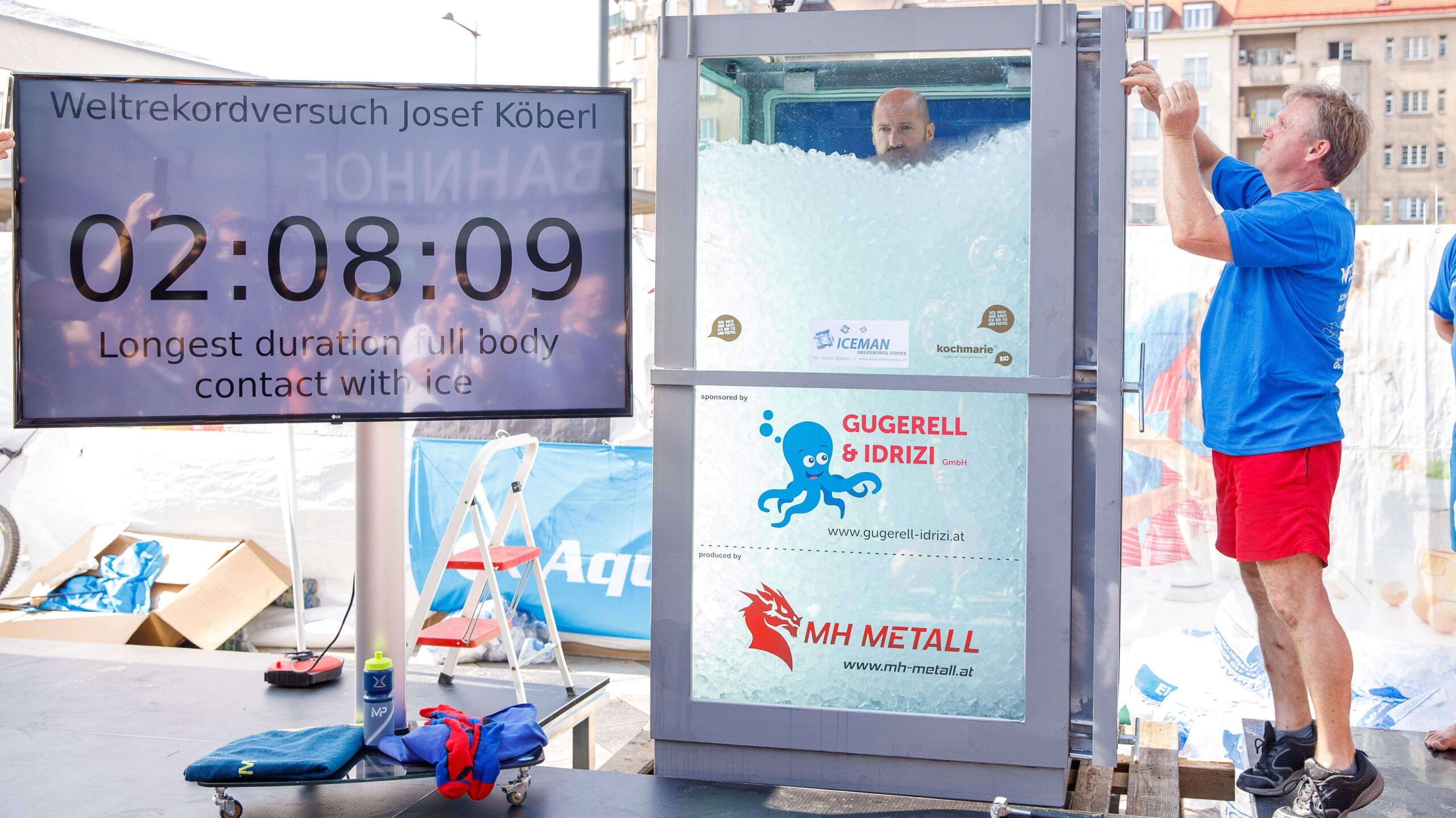 El hombre que estuvo dos horas en el hielo