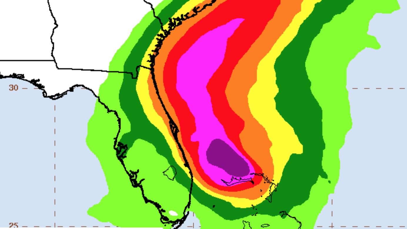 Conoce las zonas en Florida que más vientos sufrirán por Dorian
