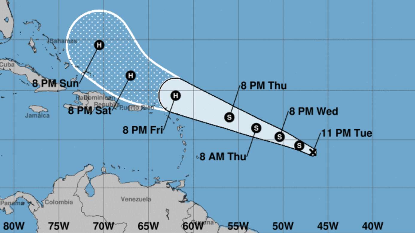 Puerto Rico sale del cono de la Depresión 10
