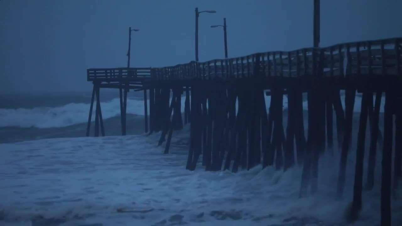 Así se sintieron los primeros impactos de Dorian en Carolina del Norte