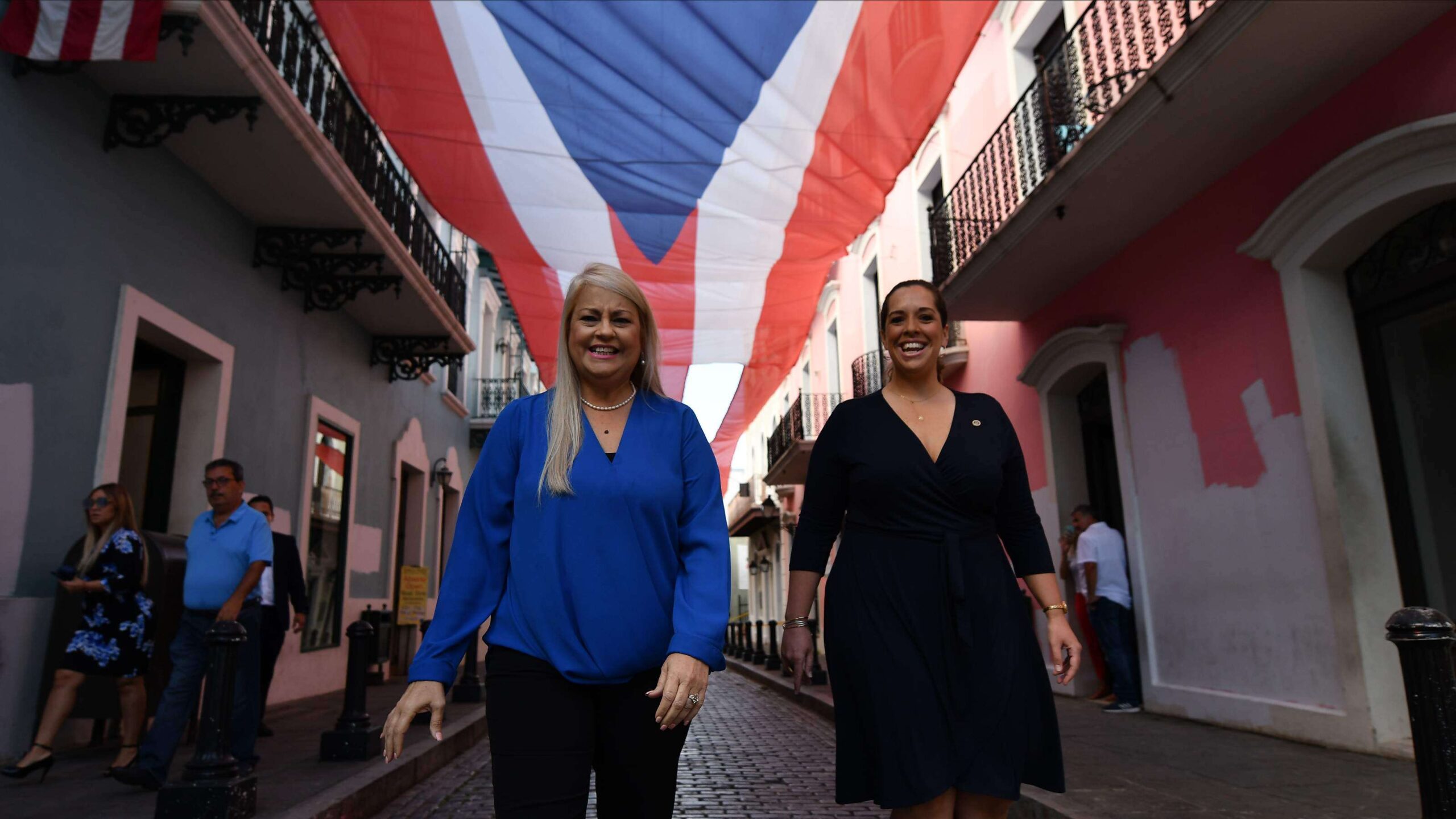 Esta bandera sustituye las sombrillas de Beatriz Rosselló