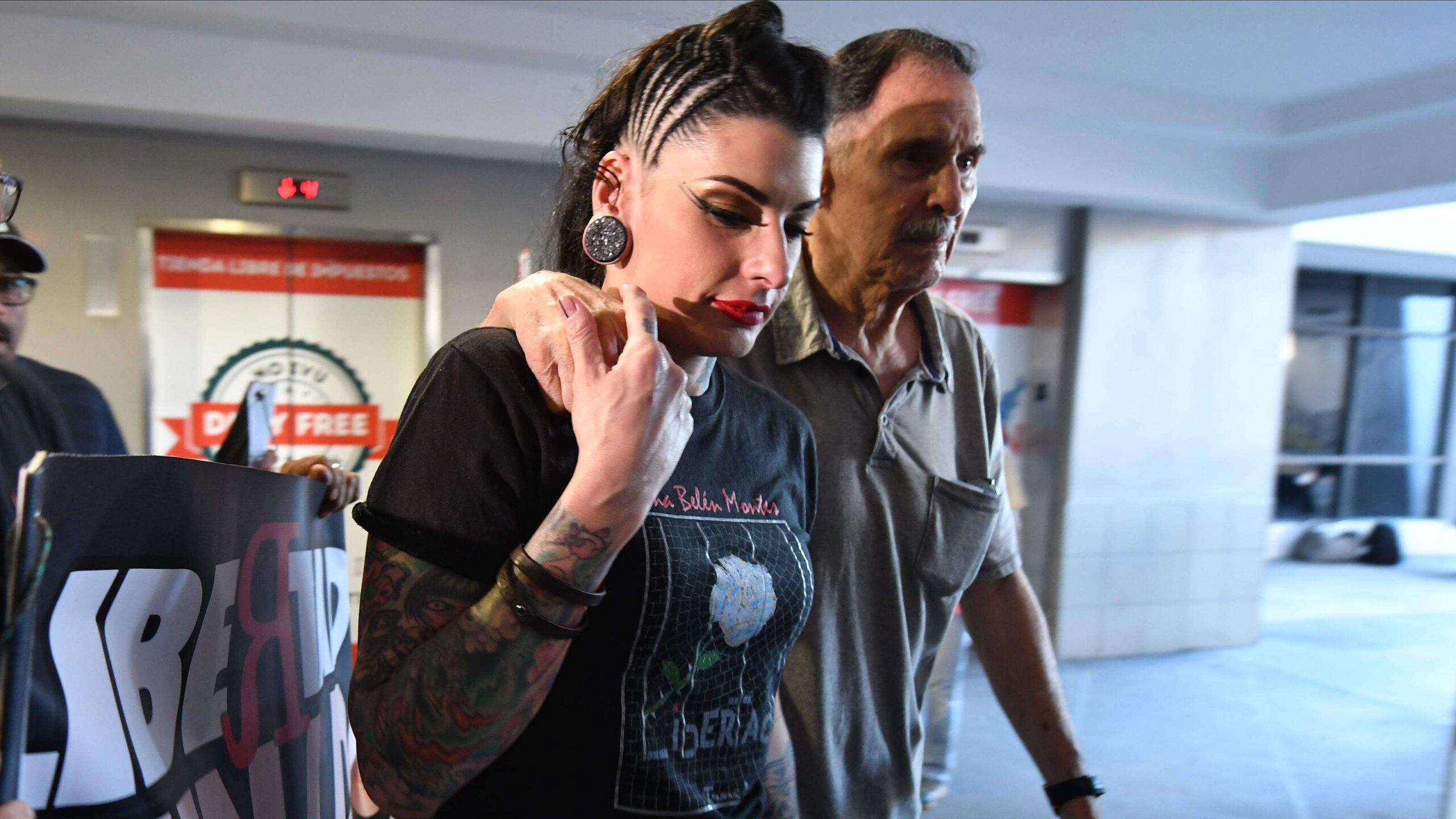 Primeras expresiones de Nina Droz en libertad