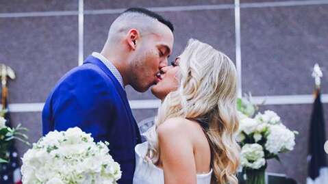 Carlos Correa se casó con su novia en Texas