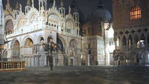 El 80% de Venecia está bajo el agua