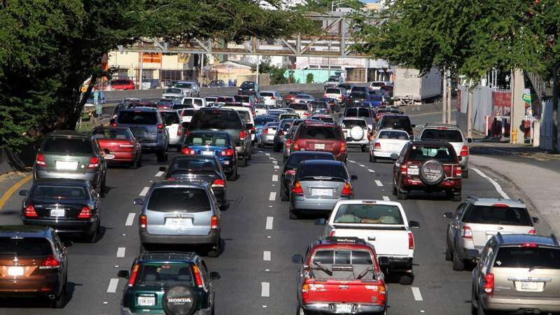 Congestionadas las principales carreteras