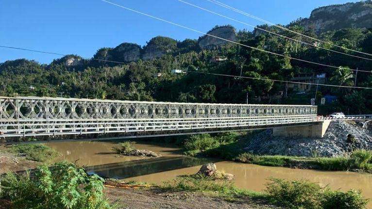 Reabren puente sobre la PR-145 en Ciales