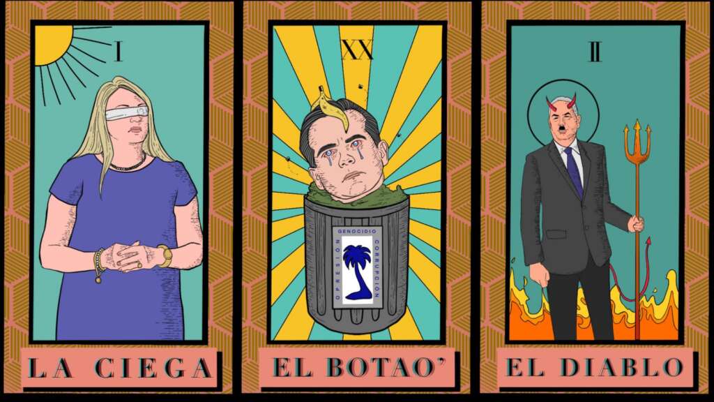 Artista puertorriqueño utiliza su indignación para dar vida al tarot políti