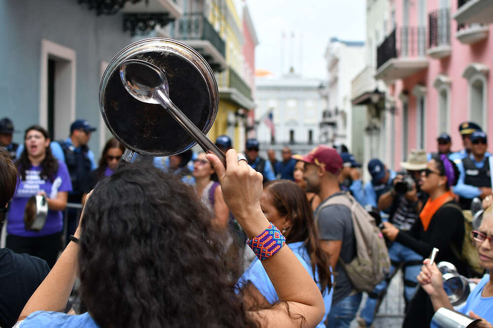 EN VIVO: Manifestación de empleados del Sistema 9-1-1 frente a Fortaleza