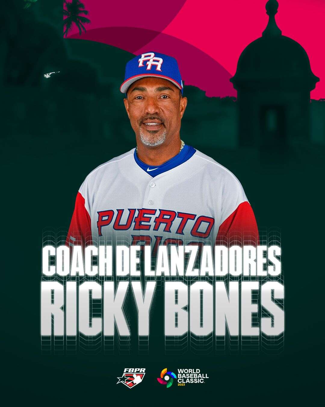 Ricky Bones repite como coach de lanzadores de Puerto Rico