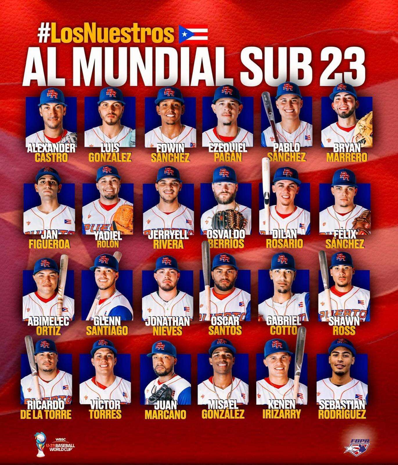 Equipo Sub 23 de Puerto Rico sale rumbo a Taiwán para Mundial