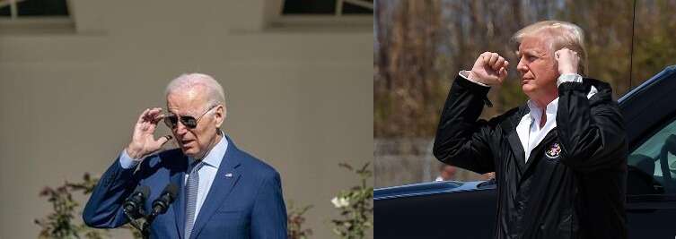 Llega Biden el mismo día que Trump hace cinco años