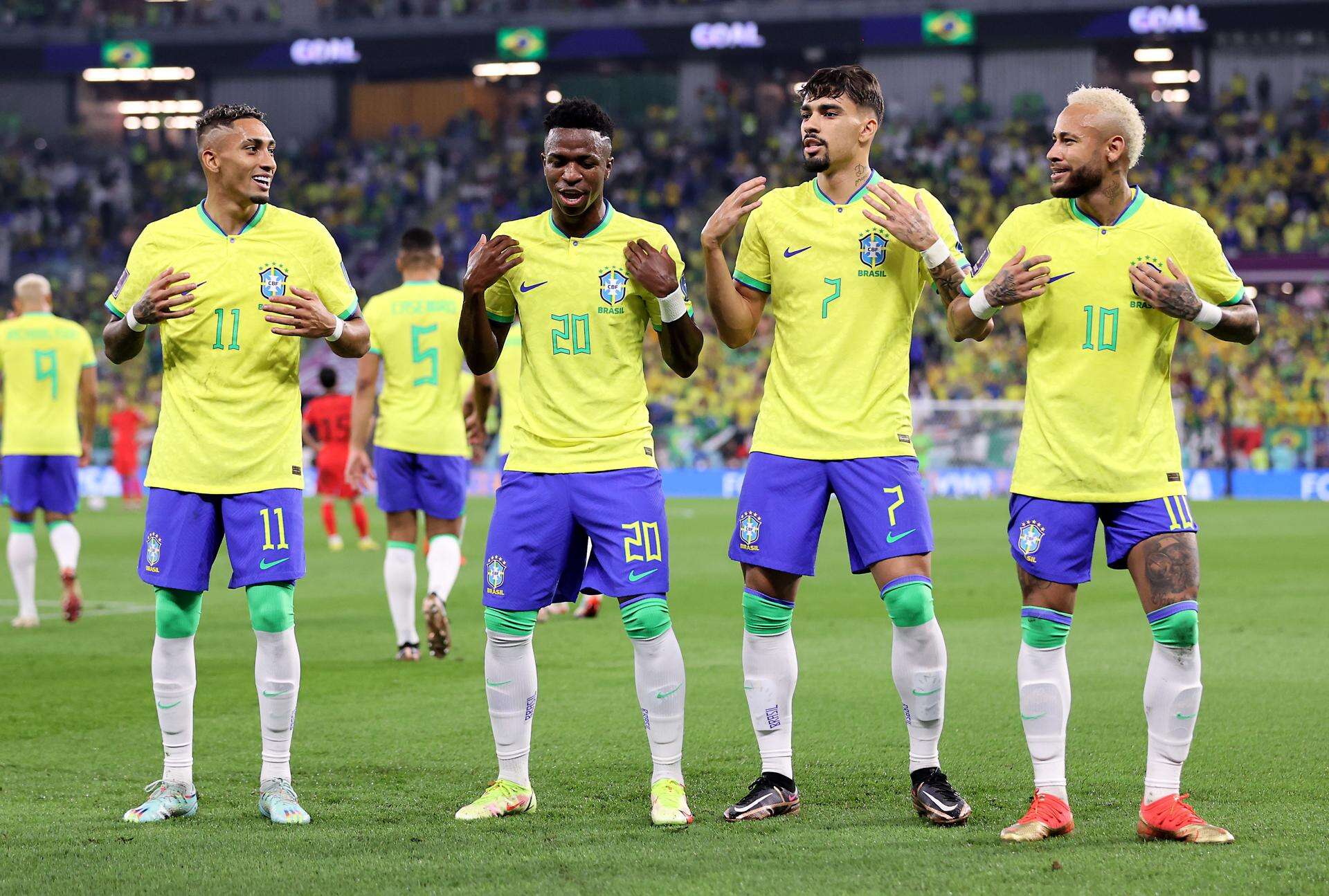 Con cuatro goles en la primera mitad, Brasil domina a su antojo a Corea del Sur