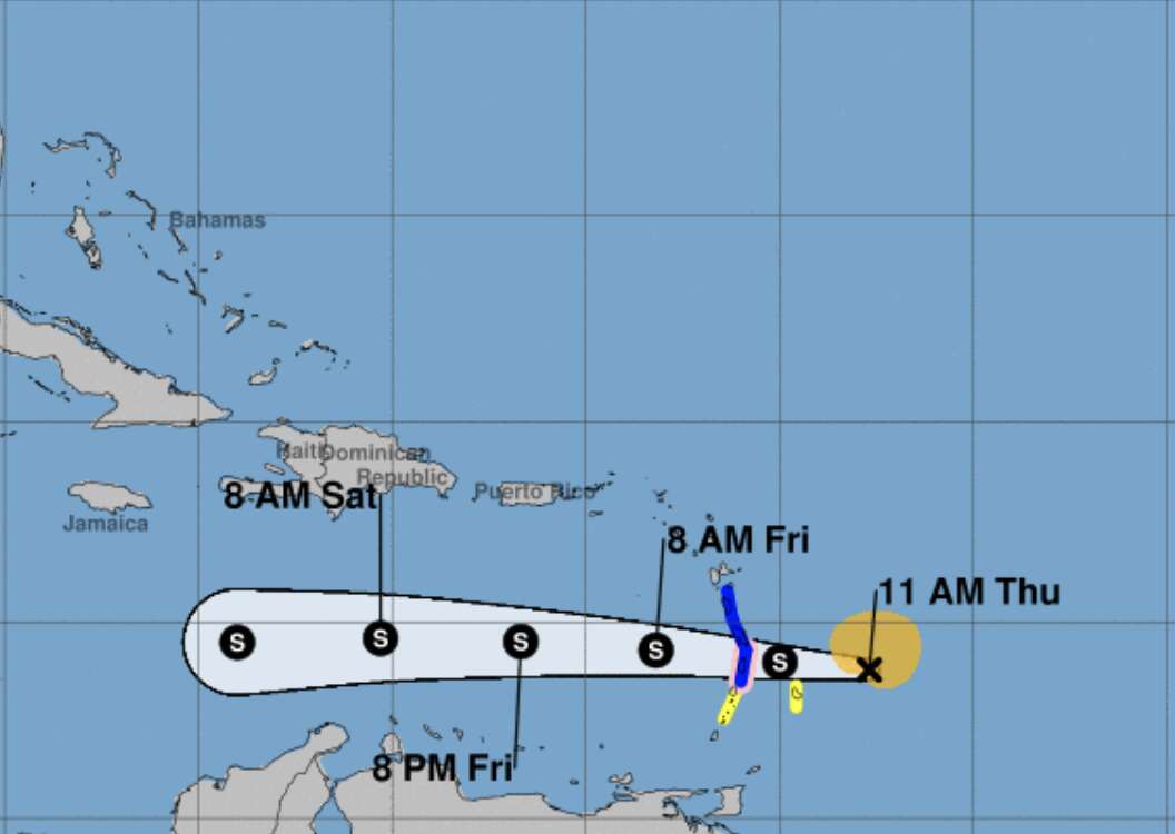 Vientos y lluvia de Bret se sentirán hoy en las Antillas Menores